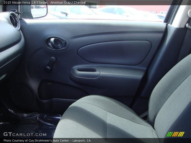Amethyst Gray / Charcoal 2015 Nissan Versa 1.6 S Sedan
