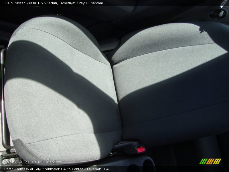 Amethyst Gray / Charcoal 2015 Nissan Versa 1.6 S Sedan