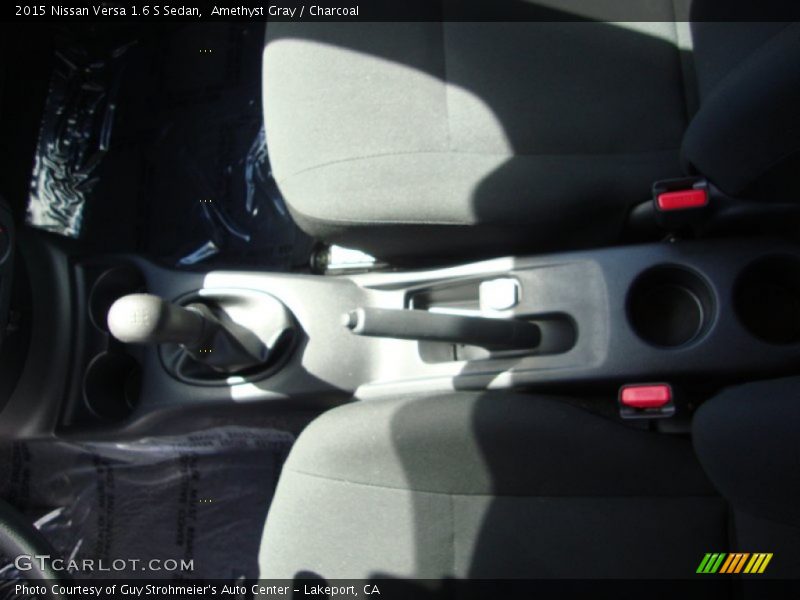 Amethyst Gray / Charcoal 2015 Nissan Versa 1.6 S Sedan