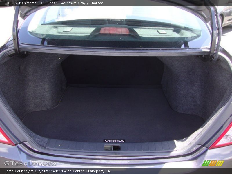 Amethyst Gray / Charcoal 2015 Nissan Versa 1.6 S Sedan