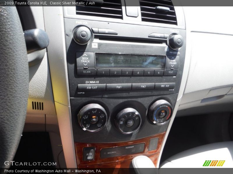 Classic Silver Metallic / Ash 2009 Toyota Corolla XLE