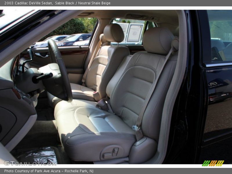 Sable Black / Neutral Shale Beige 2003 Cadillac DeVille Sedan