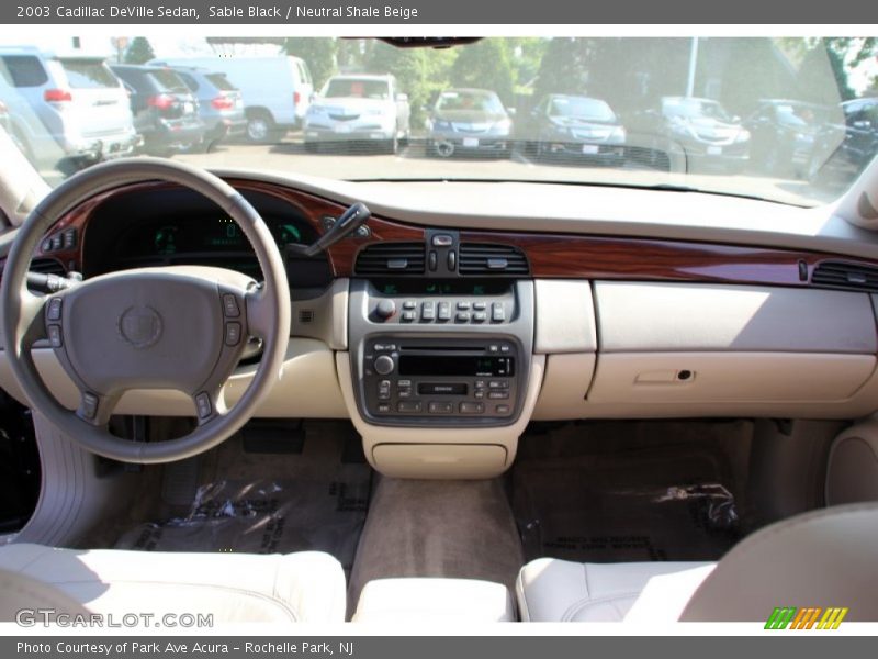 Sable Black / Neutral Shale Beige 2003 Cadillac DeVille Sedan