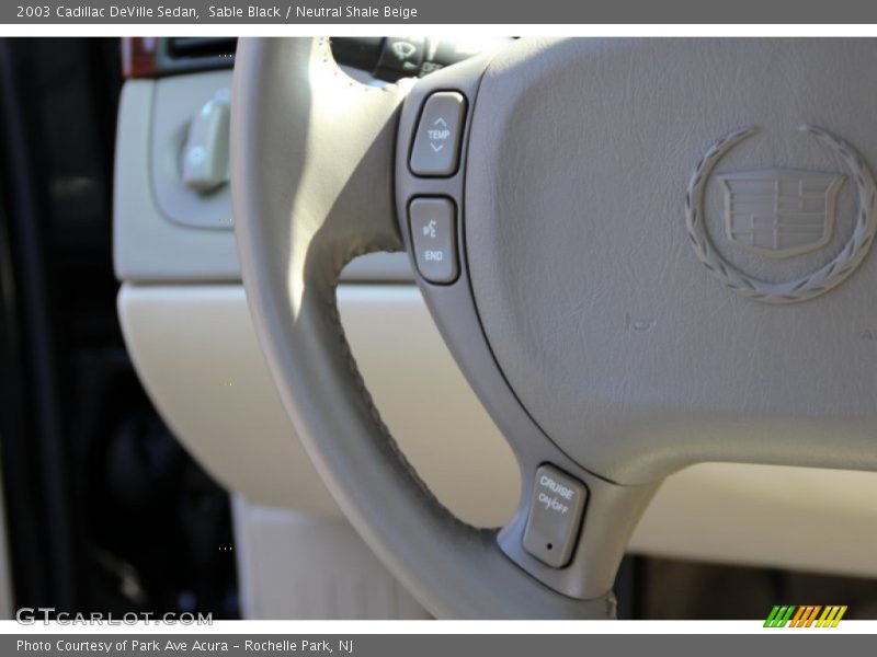 Sable Black / Neutral Shale Beige 2003 Cadillac DeVille Sedan