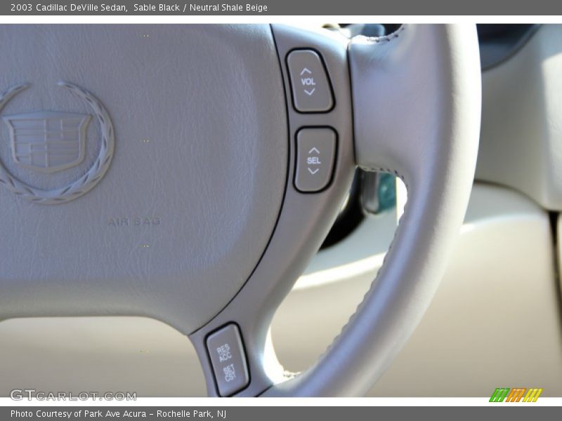 Sable Black / Neutral Shale Beige 2003 Cadillac DeVille Sedan