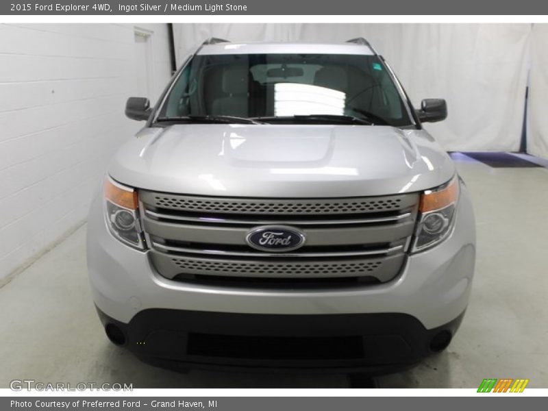 Ingot Silver / Medium Light Stone 2015 Ford Explorer 4WD