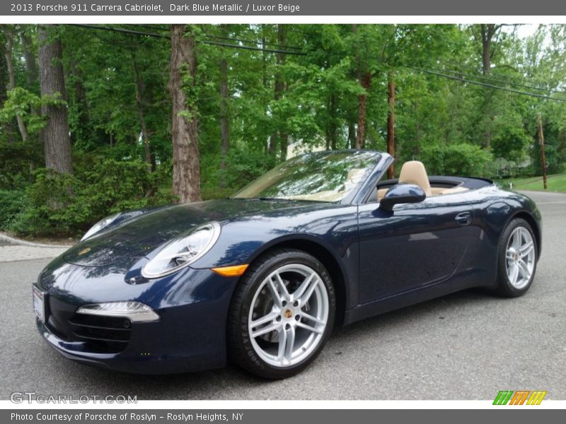 Dark Blue Metallic / Luxor Beige 2013 Porsche 911 Carrera Cabriolet