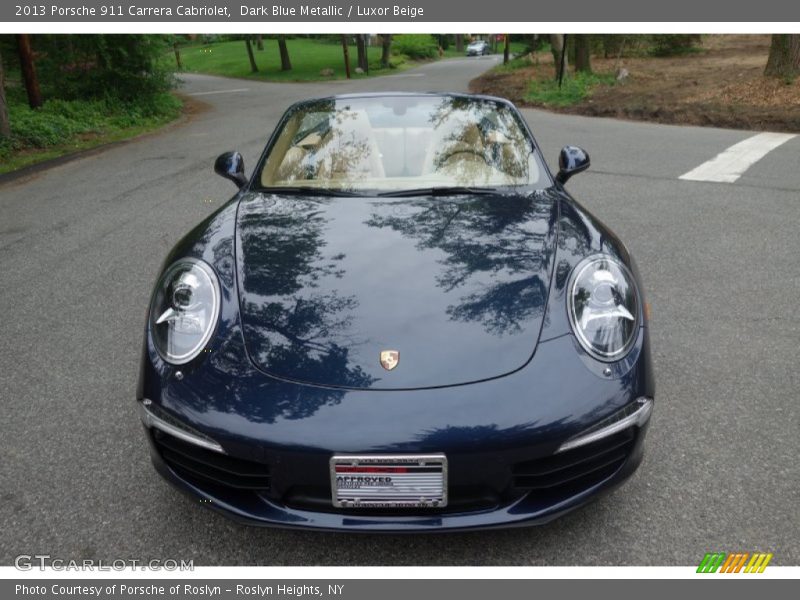 Dark Blue Metallic / Luxor Beige 2013 Porsche 911 Carrera Cabriolet