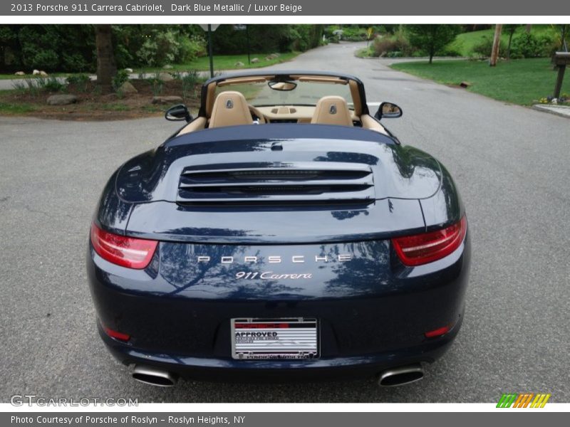 Dark Blue Metallic / Luxor Beige 2013 Porsche 911 Carrera Cabriolet