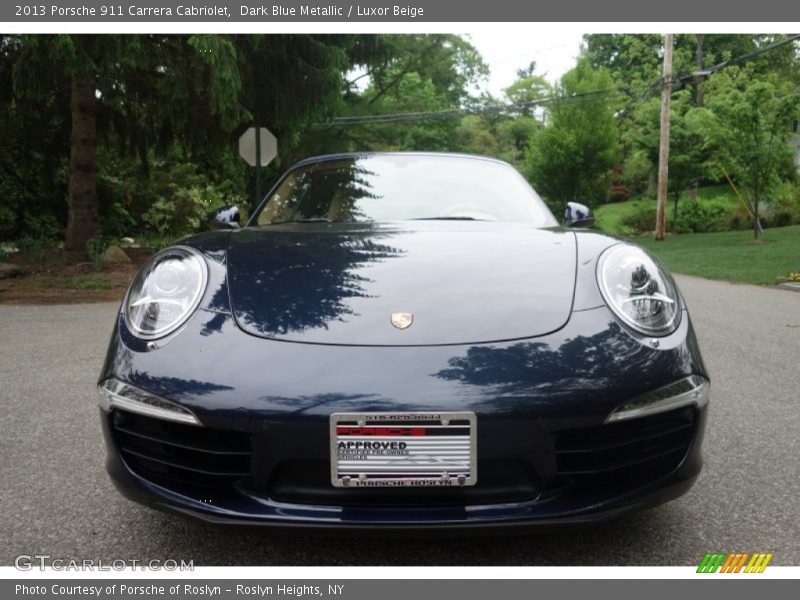 Dark Blue Metallic / Luxor Beige 2013 Porsche 911 Carrera Cabriolet