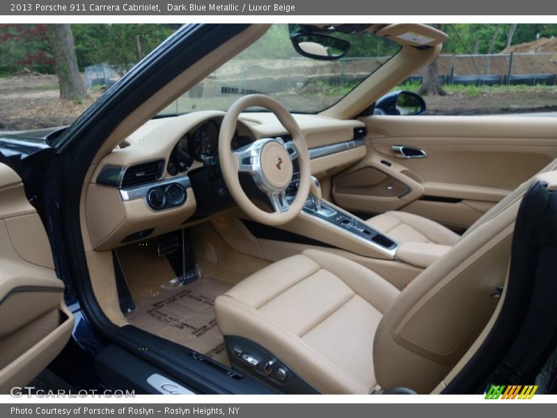 Dark Blue Metallic / Luxor Beige 2013 Porsche 911 Carrera Cabriolet