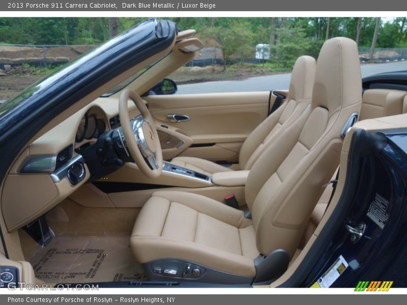 Dark Blue Metallic / Luxor Beige 2013 Porsche 911 Carrera Cabriolet