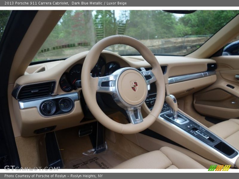 Dark Blue Metallic / Luxor Beige 2013 Porsche 911 Carrera Cabriolet