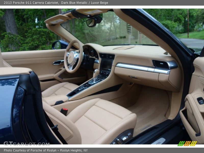 Dark Blue Metallic / Luxor Beige 2013 Porsche 911 Carrera Cabriolet