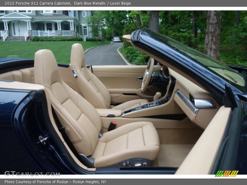 Dark Blue Metallic / Luxor Beige 2013 Porsche 911 Carrera Cabriolet