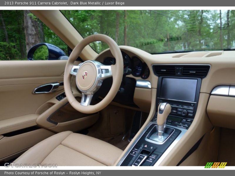 Dark Blue Metallic / Luxor Beige 2013 Porsche 911 Carrera Cabriolet
