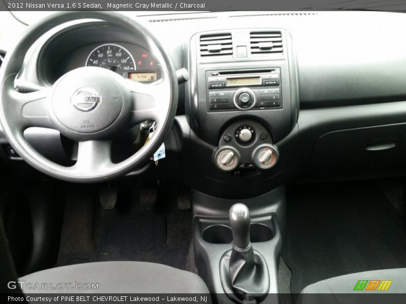 Magnetic Gray Metallic / Charcoal 2012 Nissan Versa 1.6 S Sedan