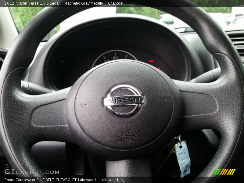Magnetic Gray Metallic / Charcoal 2012 Nissan Versa 1.6 S Sedan