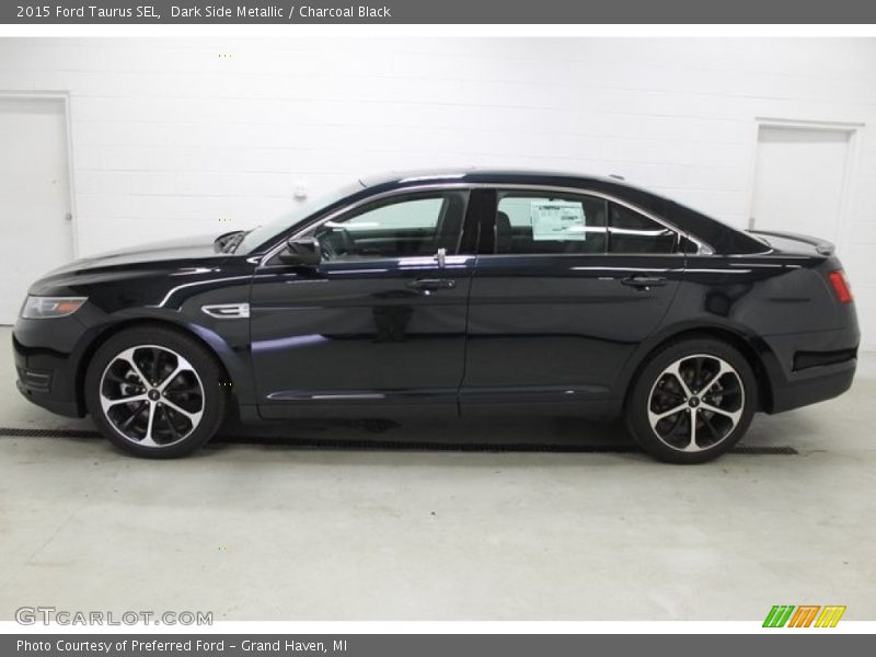 Dark Side Metallic / Charcoal Black 2015 Ford Taurus SEL
