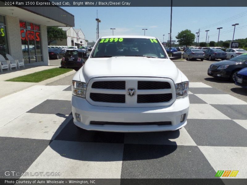 Bright White / Black/Diesel Gray 2014 Ram 1500 Express Quad Cab