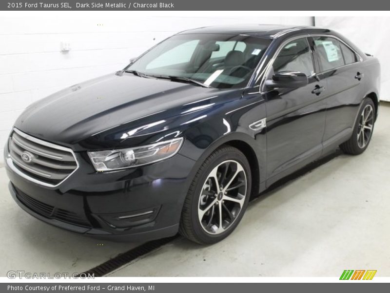 Dark Side Metallic / Charcoal Black 2015 Ford Taurus SEL