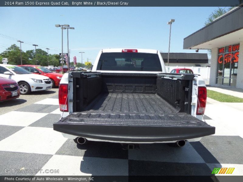 Bright White / Black/Diesel Gray 2014 Ram 1500 Express Quad Cab