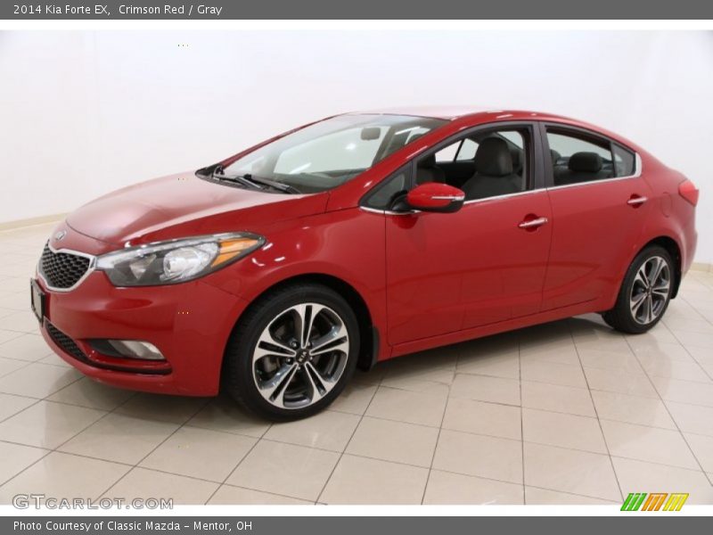 Crimson Red / Gray 2014 Kia Forte EX