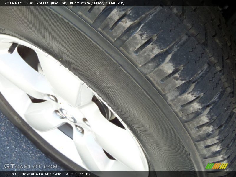 Bright White / Black/Diesel Gray 2014 Ram 1500 Express Quad Cab