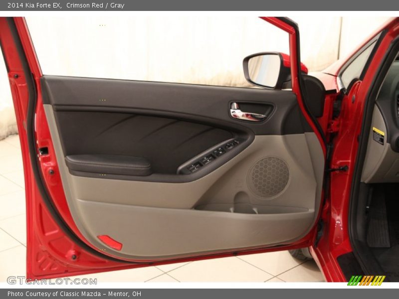 Crimson Red / Gray 2014 Kia Forte EX