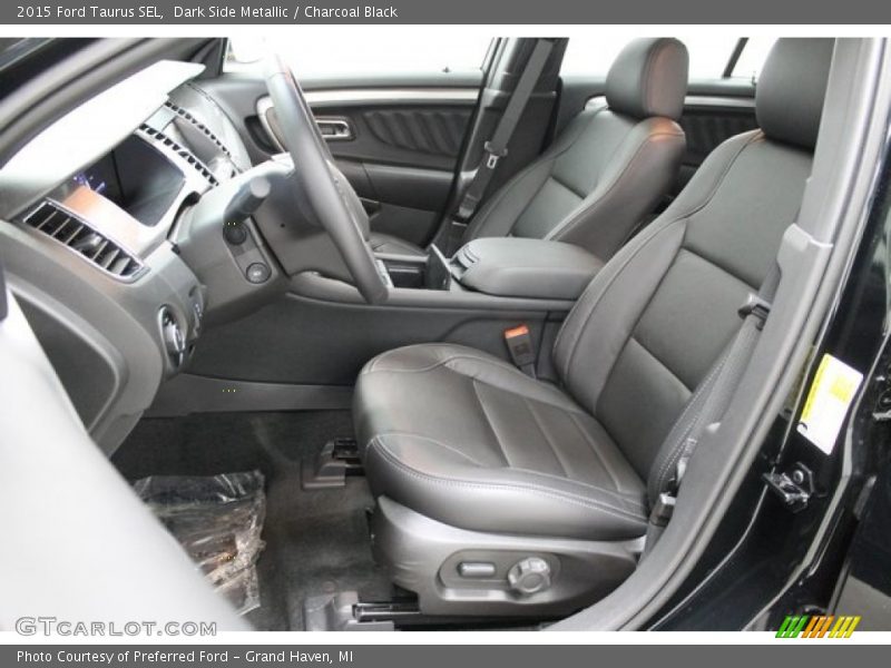 Dark Side Metallic / Charcoal Black 2015 Ford Taurus SEL