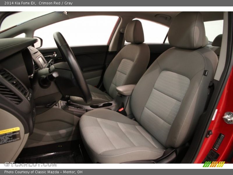Crimson Red / Gray 2014 Kia Forte EX