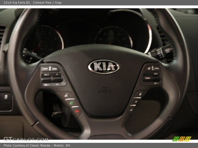 Crimson Red / Gray 2014 Kia Forte EX