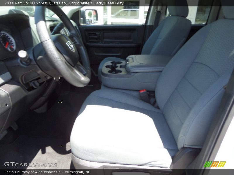 Bright White / Black/Diesel Gray 2014 Ram 1500 Express Quad Cab