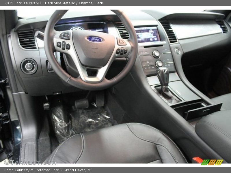 Dark Side Metallic / Charcoal Black 2015 Ford Taurus SEL