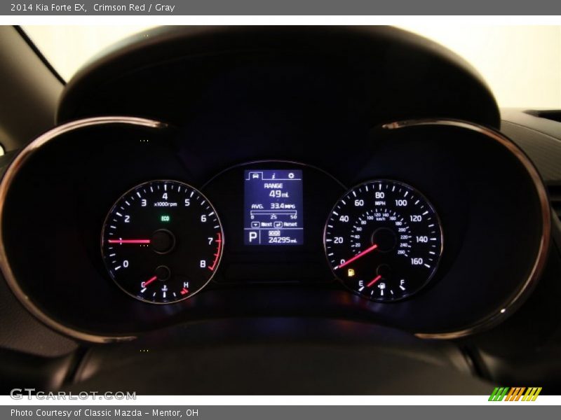 Crimson Red / Gray 2014 Kia Forte EX