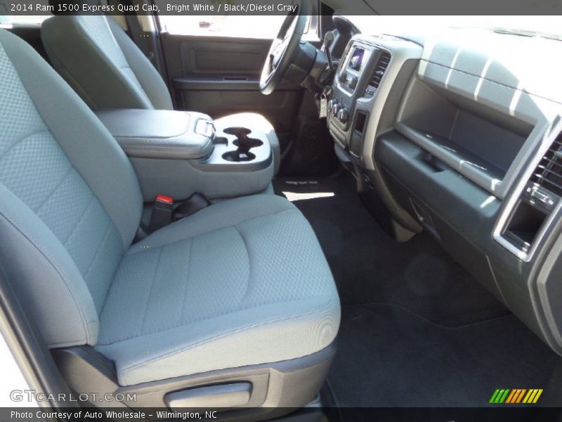 Bright White / Black/Diesel Gray 2014 Ram 1500 Express Quad Cab