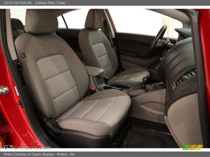Crimson Red / Gray 2014 Kia Forte EX