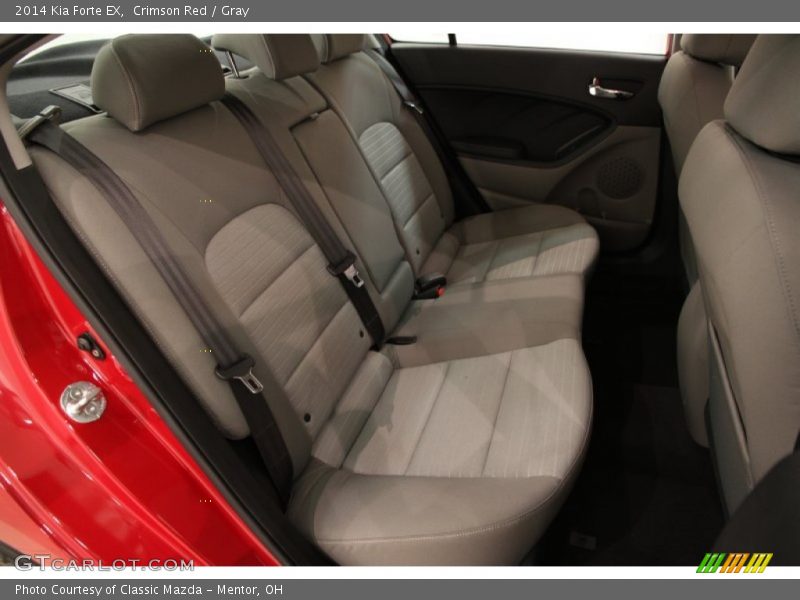 Crimson Red / Gray 2014 Kia Forte EX