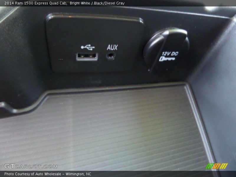 Bright White / Black/Diesel Gray 2014 Ram 1500 Express Quad Cab