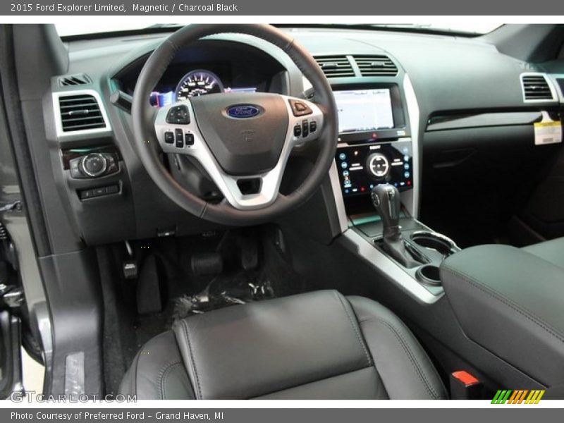 Magnetic / Charcoal Black 2015 Ford Explorer Limited