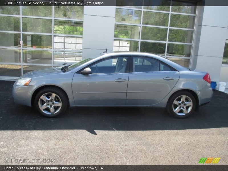 Liquid Silver Metallic / Light Taupe 2008 Pontiac G6 Sedan