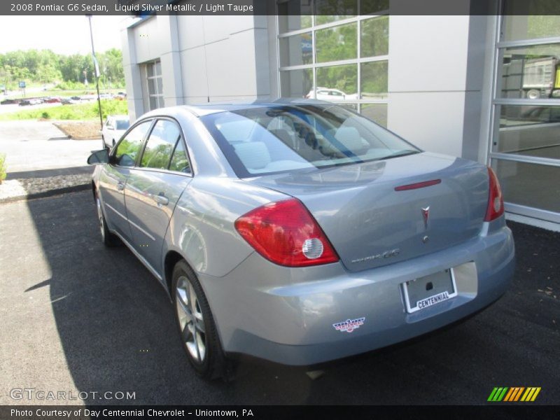 Liquid Silver Metallic / Light Taupe 2008 Pontiac G6 Sedan