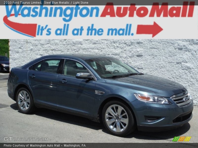 Steel Blue Metallic / Light Stone 2010 Ford Taurus Limited
