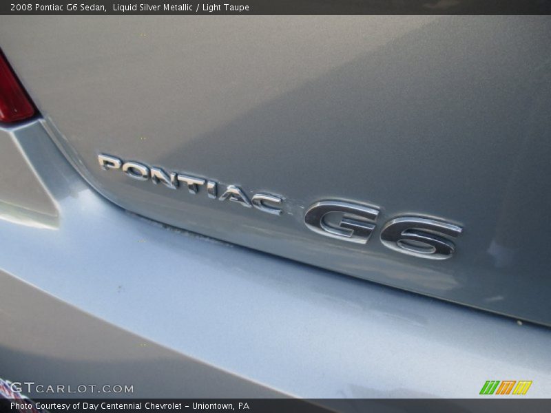 Liquid Silver Metallic / Light Taupe 2008 Pontiac G6 Sedan