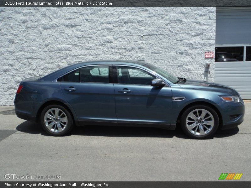 Steel Blue Metallic / Light Stone 2010 Ford Taurus Limited