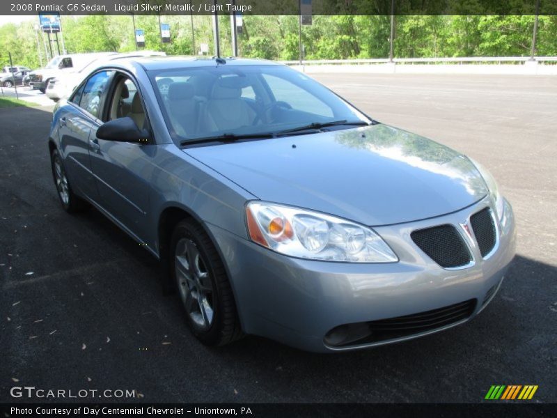 Liquid Silver Metallic / Light Taupe 2008 Pontiac G6 Sedan