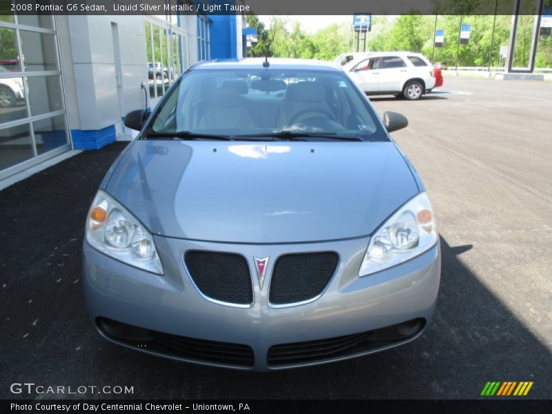 Liquid Silver Metallic / Light Taupe 2008 Pontiac G6 Sedan