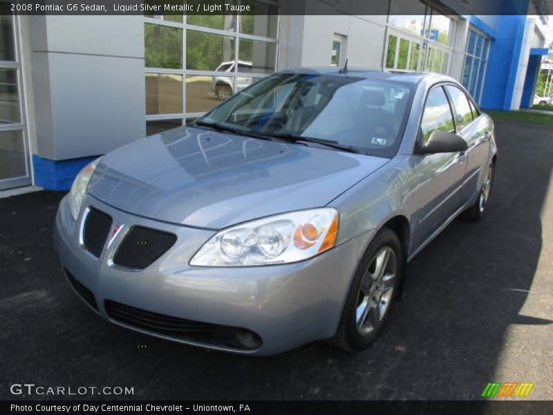 Liquid Silver Metallic / Light Taupe 2008 Pontiac G6 Sedan