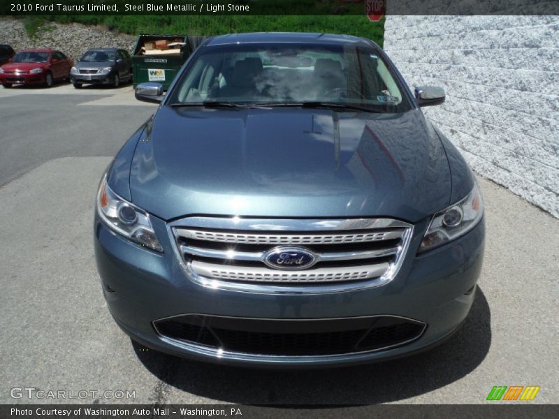 Steel Blue Metallic / Light Stone 2010 Ford Taurus Limited