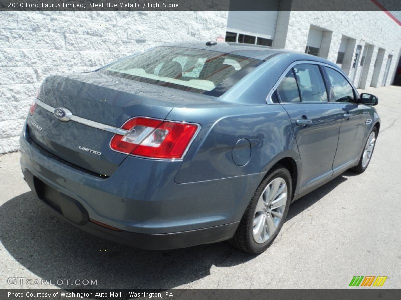 Steel Blue Metallic / Light Stone 2010 Ford Taurus Limited